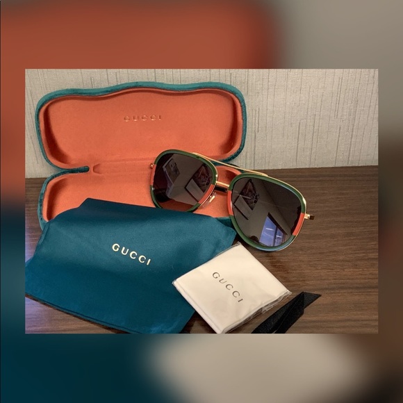 Gucci Aviator Sunglasses - 100% Authentic - Picture 1 of 8